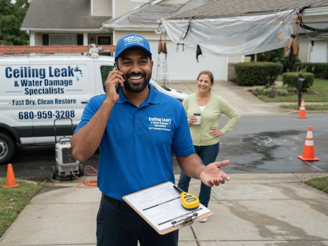 Ceiling Leak Cleanup Ferris, TX FAQs